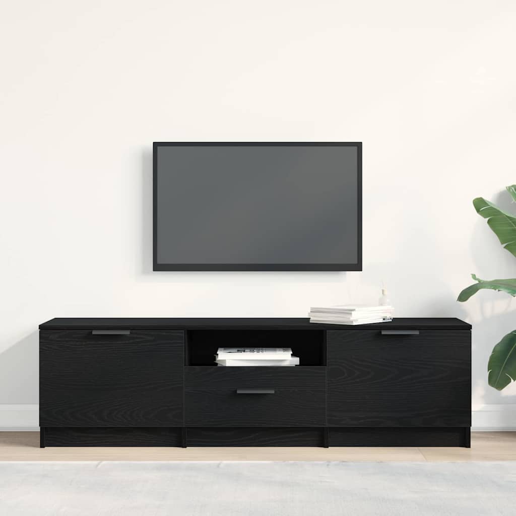 TV-Schränk Schwarz 140 x 35 x 40 cm Holzwerkstoff