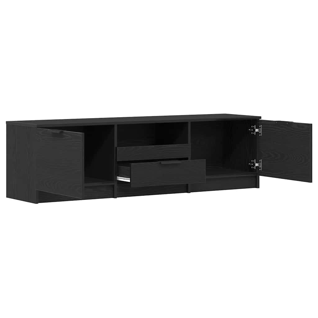 TV-Schränk Schwarz 140 x 35 x 40 cm Holzwerkstoff