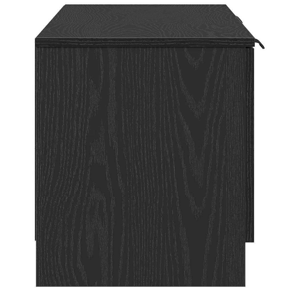 TV-Schränk Schwarz 140 x 35 x 40 cm Holzwerkstoff