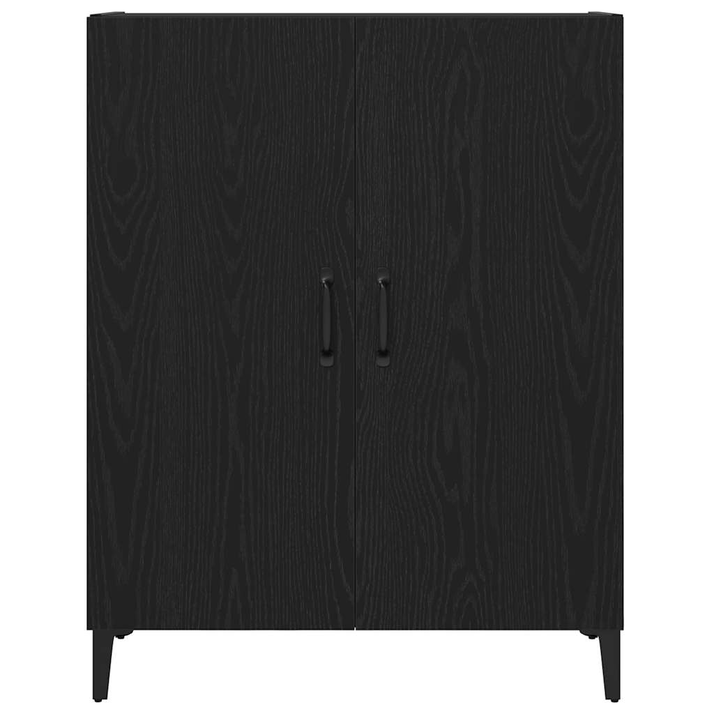 Sideboard Schwarz Eichen-Optik 69,5x34x90 cm Holzwerkstoff