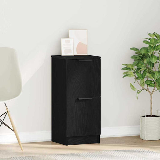 Sideboard Schwarze Eiche 30 x 30 x 70 cm Holzwerkstoff