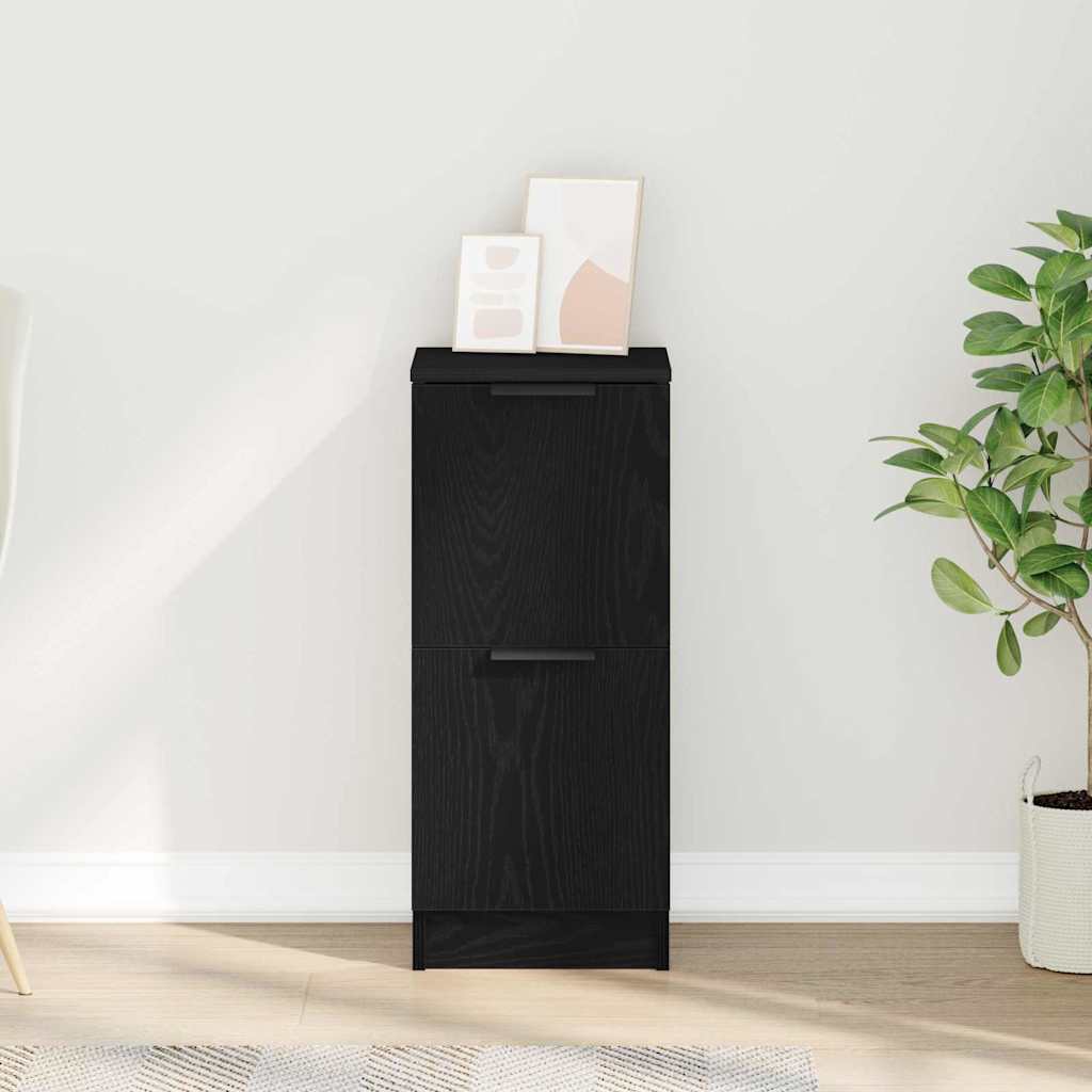 Sideboard Schwarze Eiche 30 x 30 x 70 cm Holzwerkstoff