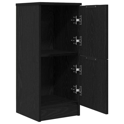 Sideboard 2 pcs Schwarze Eiche 30 x 30 x 70 cm Holzwerkstoff