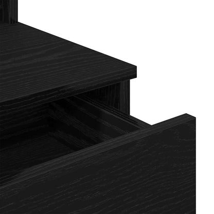 Schminktisch Schwarze Eiche 96 x 40 x 142 cm Holzwerkstoff