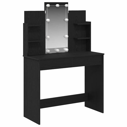 Schminktisch Schwarze Eiche 96 x 40 x 142 cm Holzwerkstoff