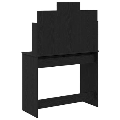 Schminktisch Schwarze Eiche 96 x 40 x 142 cm Holzwerkstoff