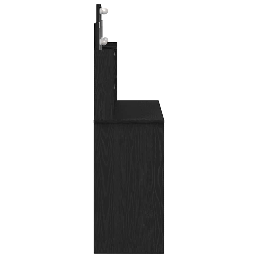 Schminktisch Schwarze Eiche 96 x 40 x 142 cm Holzwerkstoff