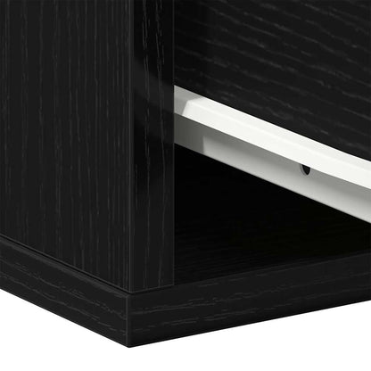 Wandmontierter Nachtschrank Schwarze Eiche 35 x 35 x 20 cm