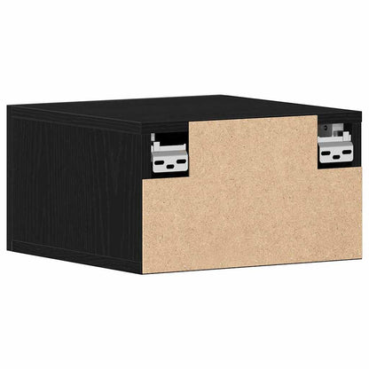 Wandmontierter Nachtschrank Schwarze Eiche 35 x 35 x 20 cm