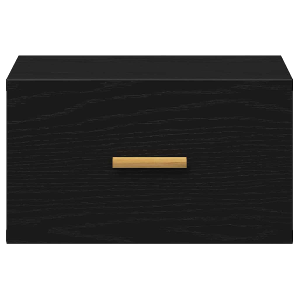 Wandmontierter Nachtschrank Schwarze Eiche 35 x 35 x 20 cm