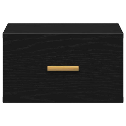 Wandmontierter Nachtschrank Schwarze Eiche 35 x 35 x 20 cm