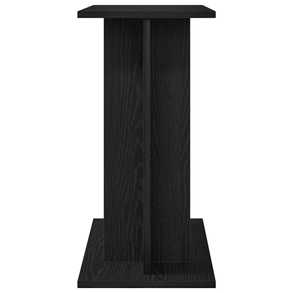 Aquariumständer Schwarz Eichen-Optik 60x30x60 cm Holzwerkstoff