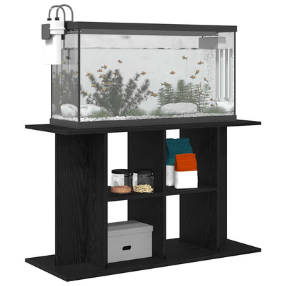 Aquariumständer Schwarz Eichen-Optik 100x40x60 cm Holzwerkstoff