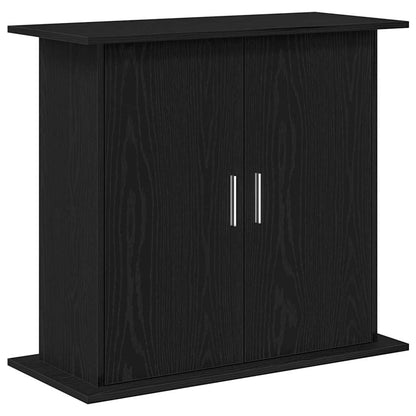 Aquariumständer Schwarz Eichen-Optik 81x36x73 cm Holzwerkstoff