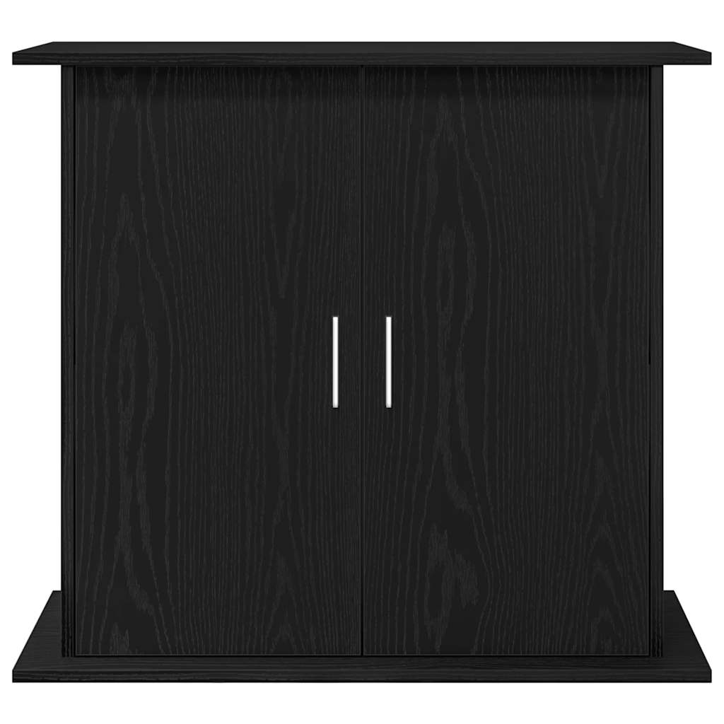 Aquariumständer Schwarz Eichen-Optik 81x36x73 cm Holzwerkstoff