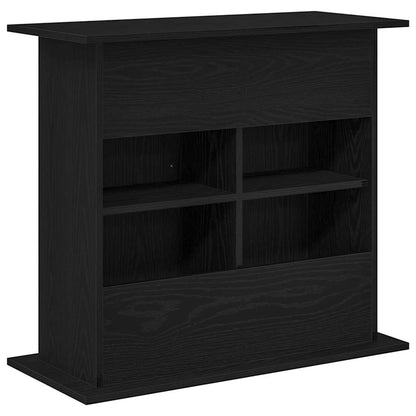 Aquariumständer Schwarz Eichen-Optik 81x36x73 cm Holzwerkstoff