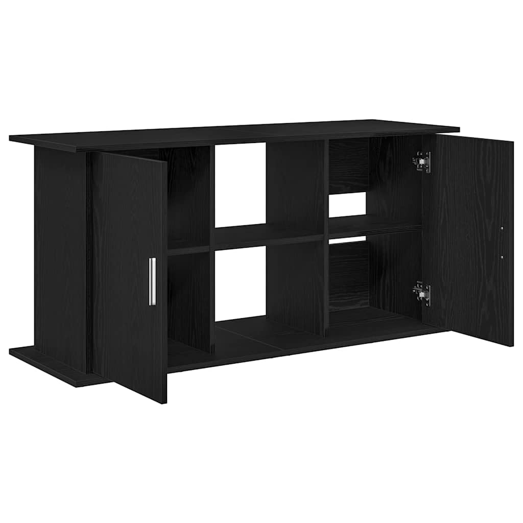 Aquariumständer Schwarz Eichen-Optik 121x41x58 cm Holzwerkstoff