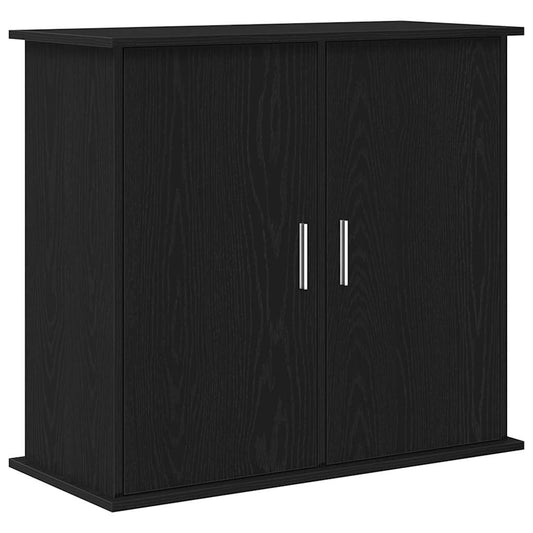 Aquariumständer Schwarz Eichen-Optik 81x36x73 cm Holzwerkstoff