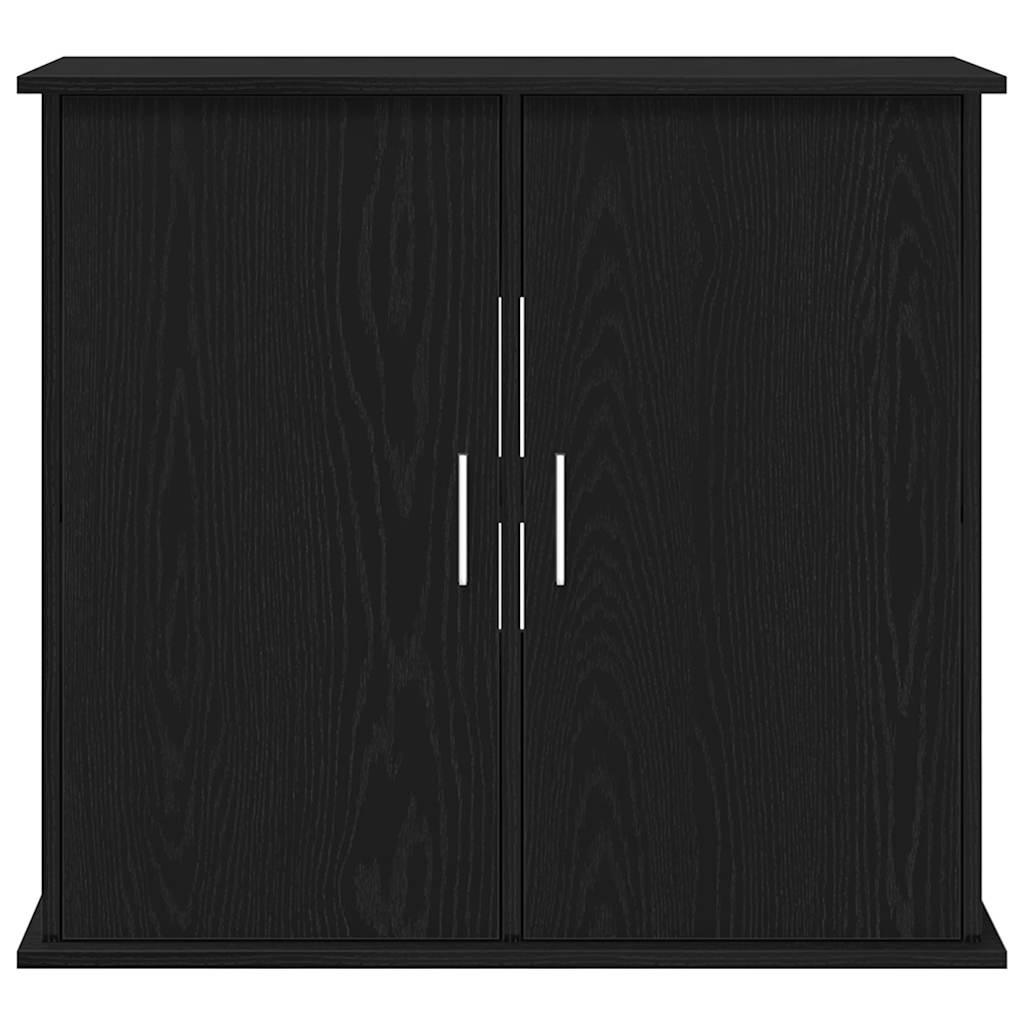 Aquariumständer Schwarz Eichen-Optik 81x36x73 cm Holzwerkstoff