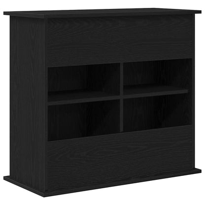 Aquariumständer Schwarz Eichen-Optik 81x36x73 cm Holzwerkstoff