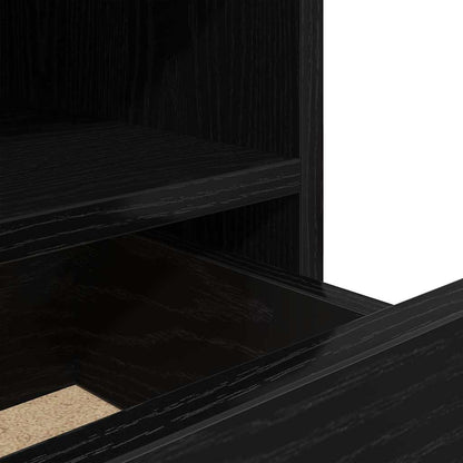 Nachttisch 2 pcs Schwarze Eiche 40 x 39 x 48,5 cm Holzwerkstoff