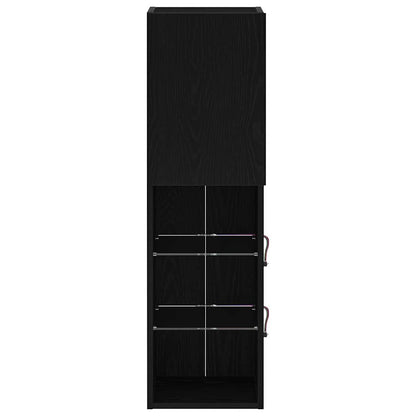 TV-Schränk Schwarz 30.5 x 30 x 102 cm Holzwerkstoff
