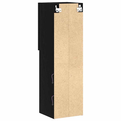 TV-Schränk 2 pcs Schwarz 30.5 x 30 x 102 cm Holzwerkstoff
