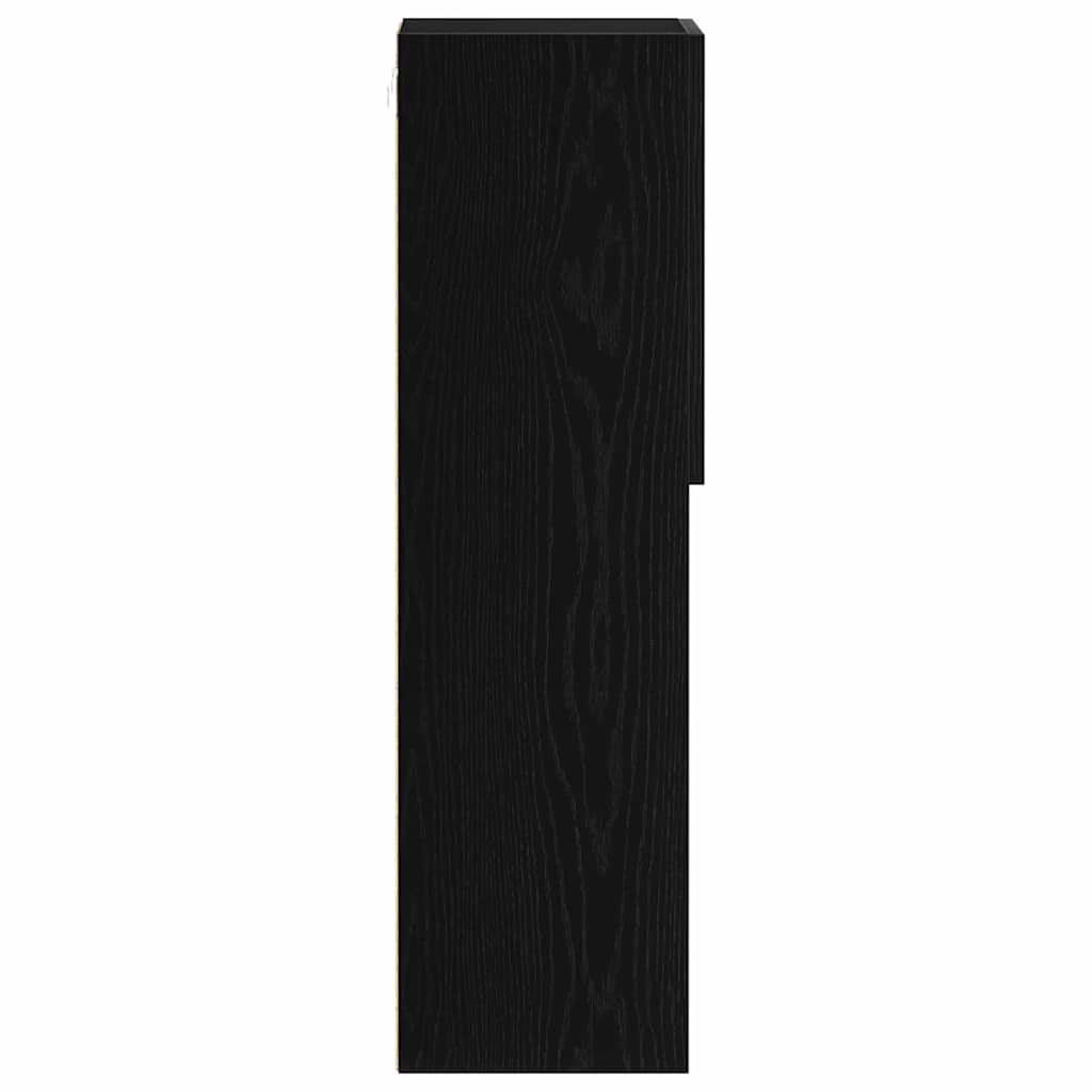 TV-Schränk 2 pcs Schwarz 30.5 x 30 x 102 cm Holzwerkstoff