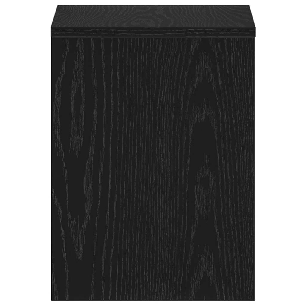Nachttische 2Stk. Schwarz Eichen-Optik 40x30x40cm Holzwerkstoff