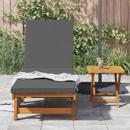Sonnenliege mit Kissen Braun 63 x 199 x 85cm Massivholz Akazie