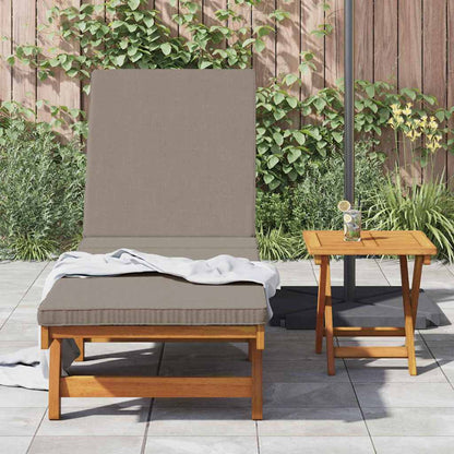 Sonnenliege mit Kissen Braun 63 x 199 x 85cm Massivholz Akazie