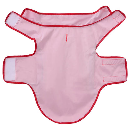 Hunde Regenmantel mit Reflexstreifen Polyester Rot XXS