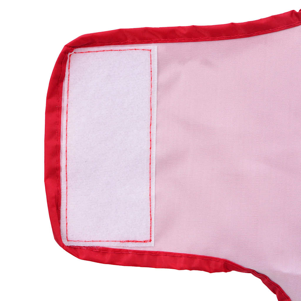 Hunde Regenmantel mit Reflexstreifen Polyester Rot XXS