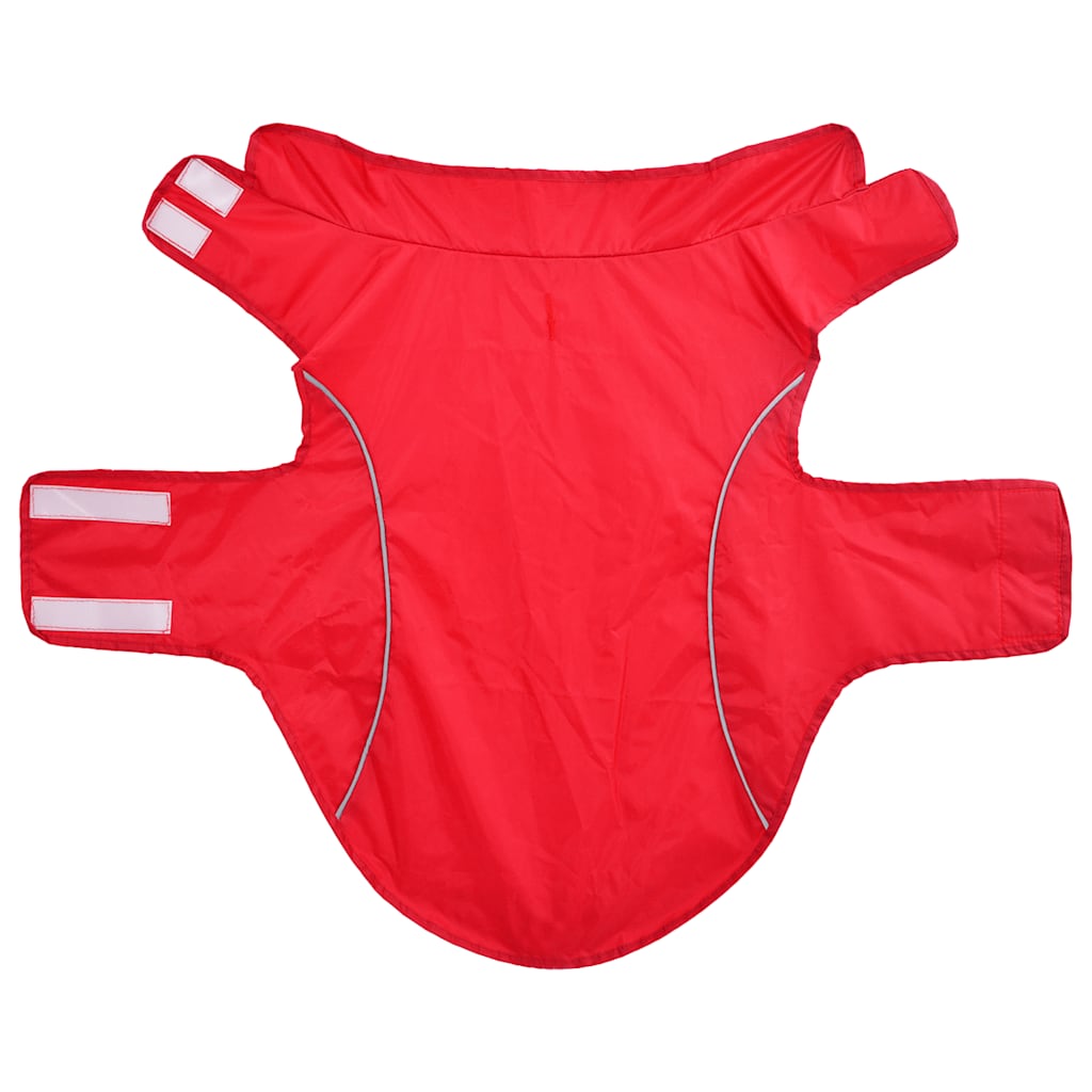 Hunde Regenmantel mit Reflexstreifen Polyester Rot XL