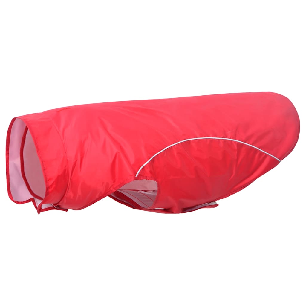 Hunde Regenmantel mit Reflexstreifen Polyester Rot 3XL