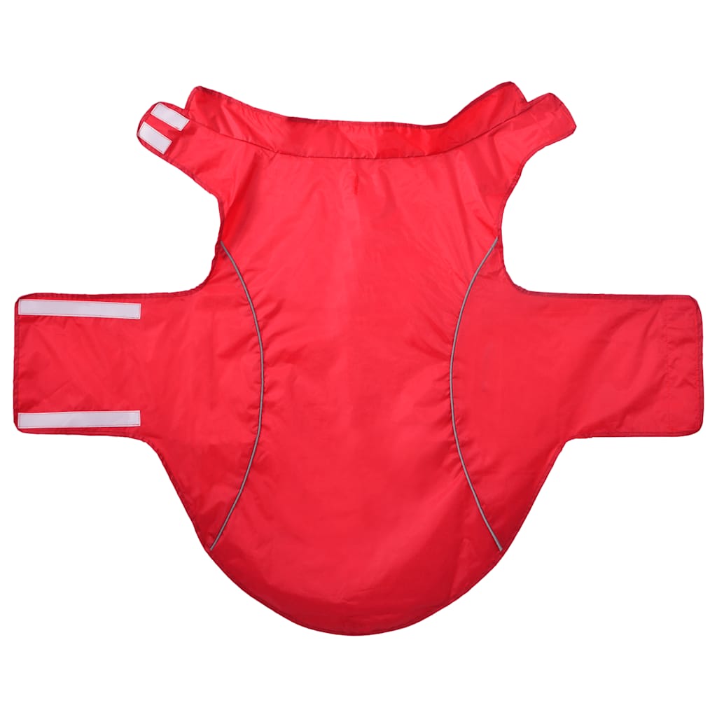 Hunde Regenmantel mit Reflexstreifen Polyester Rot 3XL