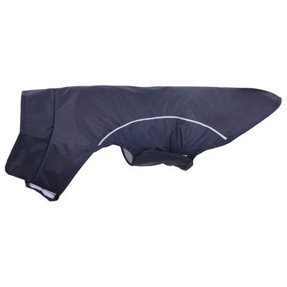 Hunde Regenmantel mit Reflexstreifen Polyester Marineblau M