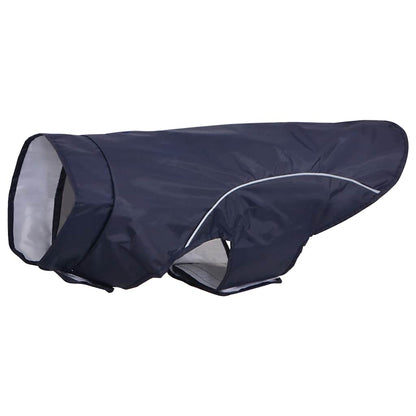 Hunde Regenmantel mit Reflexstreifen Polyester Marineblau 2XL