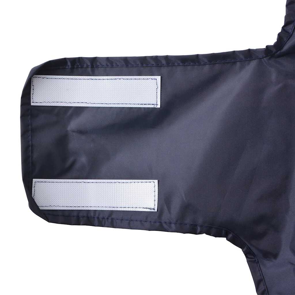 Hunde Regenmantel mit Reflexstreifen Polyester Marineblau 2XL