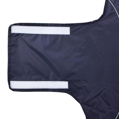Hunde Regenmantel mit Reflexstreifen Polyester Marineblau 3XL