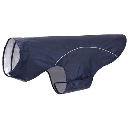 Hunde Regenmantel mit Reflexstreifen Polyester Marineblau 4XL