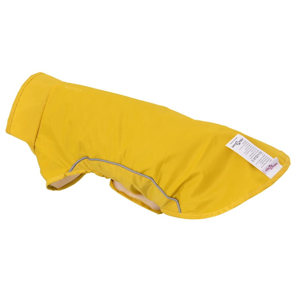 Hunde Regenmantel mit Reflexstreifen Polyester Gelb XXS