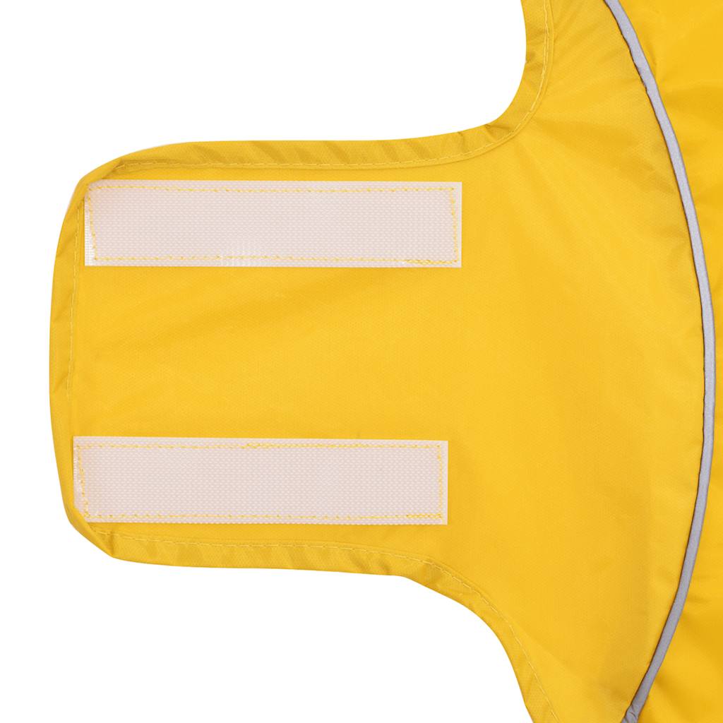 Hunde Regenmantel mit Reflexstreifen Polyester Gelb XS