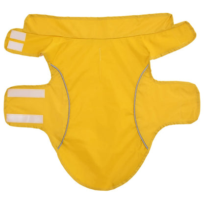 Hunde Regenmantel mit Reflexstreifen Polyester Gelb S
