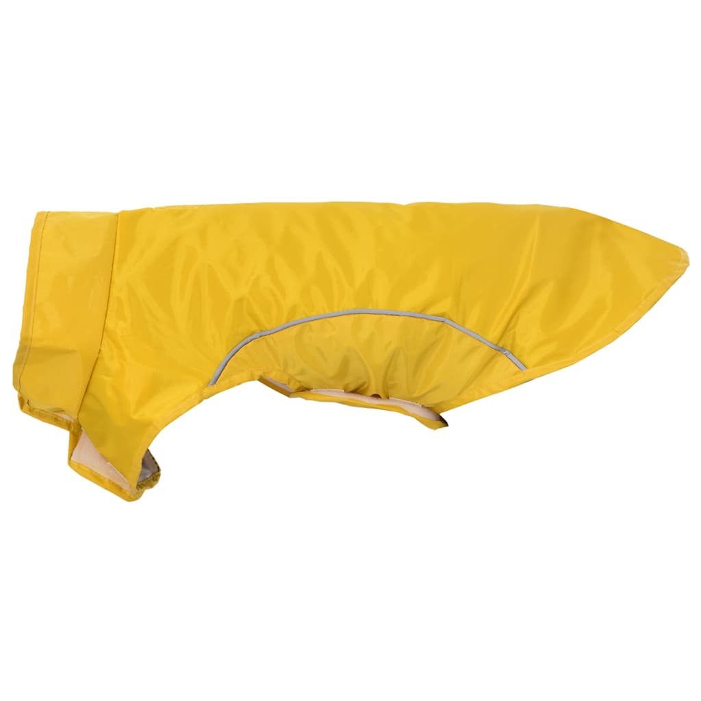 Hunde Regenmantel mit Reflexstreifen Polyester Gelb M