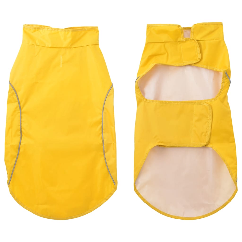 Hunde Regenmantel mit Reflexstreifen Polyester Gelb L
