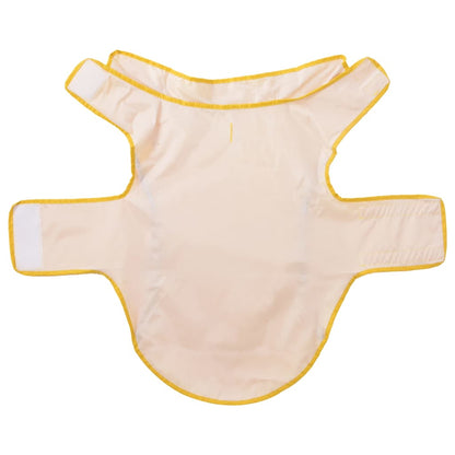Hunde Regenmantel mit Reflexstreifen Polyester Gelb L