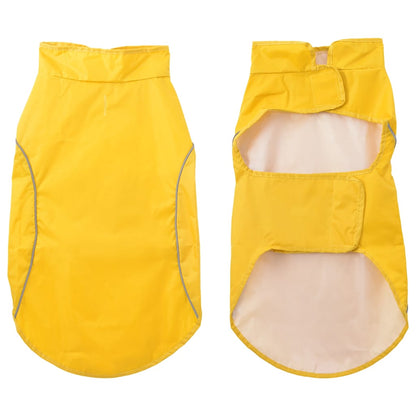 Hunde Regenmantel mit Reflexstreifen Polyester Gelb 2XL