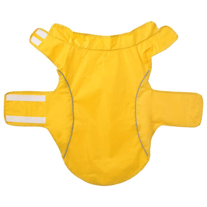 Hunde Regenmantel mit Reflexstreifen Polyester Gelb 2XL