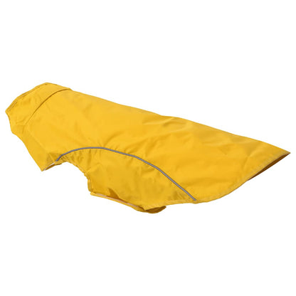 Hunde Regenmantel mit Reflexstreifen Polyester Gelb 2XL